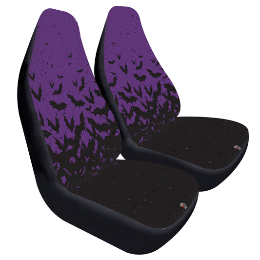 Purple Bat swarn Car Seat Covers