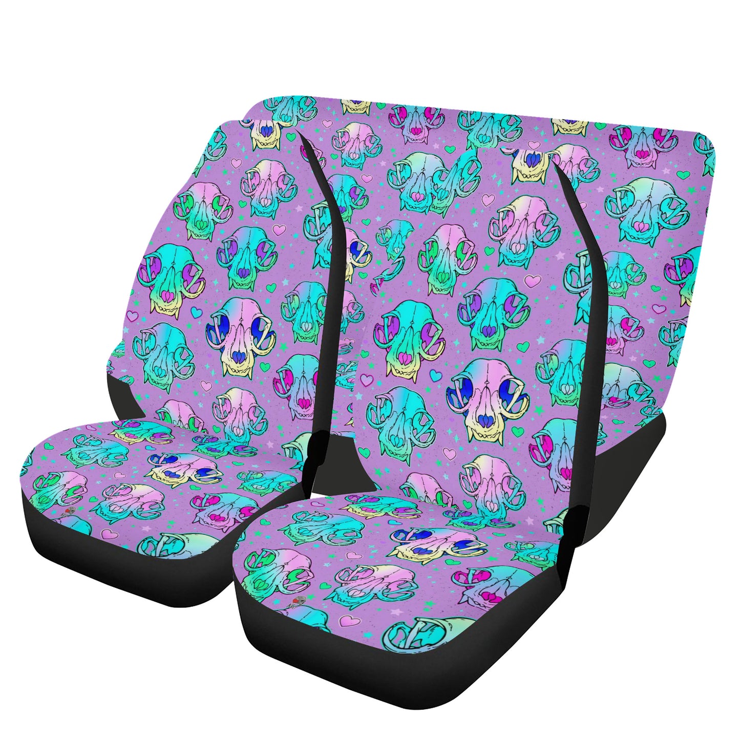 NeonSkull Full Seat Cover Set