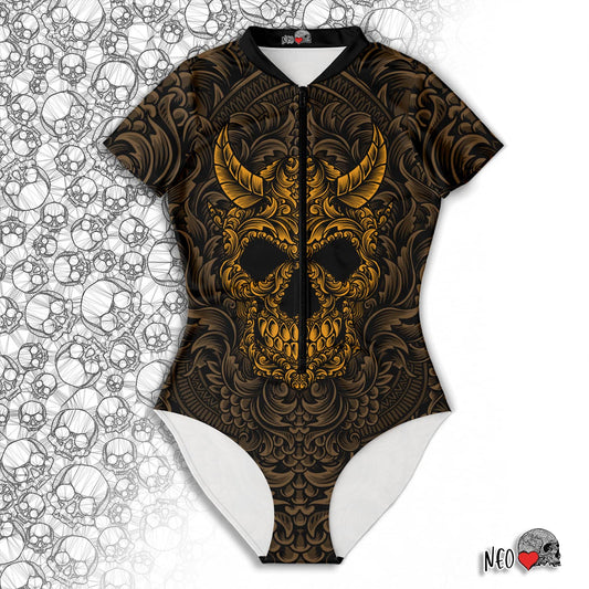 dark art gothic clothes bodysuit - neoskull