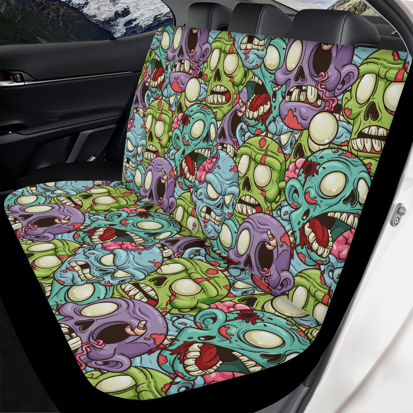 Custom Zombie crowd Car Seat Cover Set