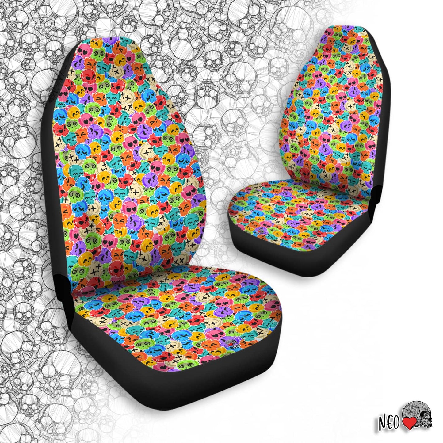 Skull Candy Car Seat Covers - NeoSkull