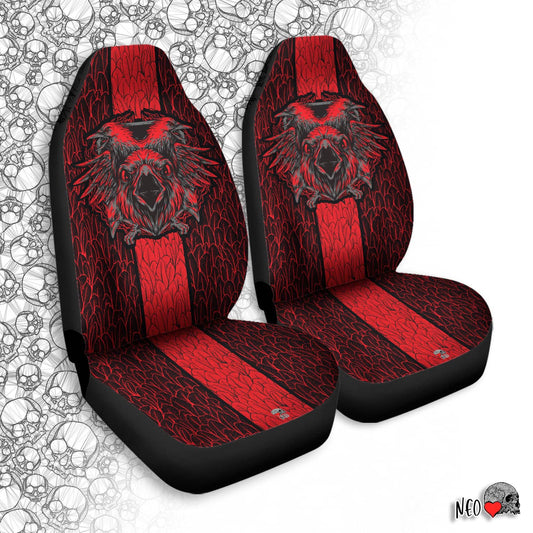 crow gothic car seat covers