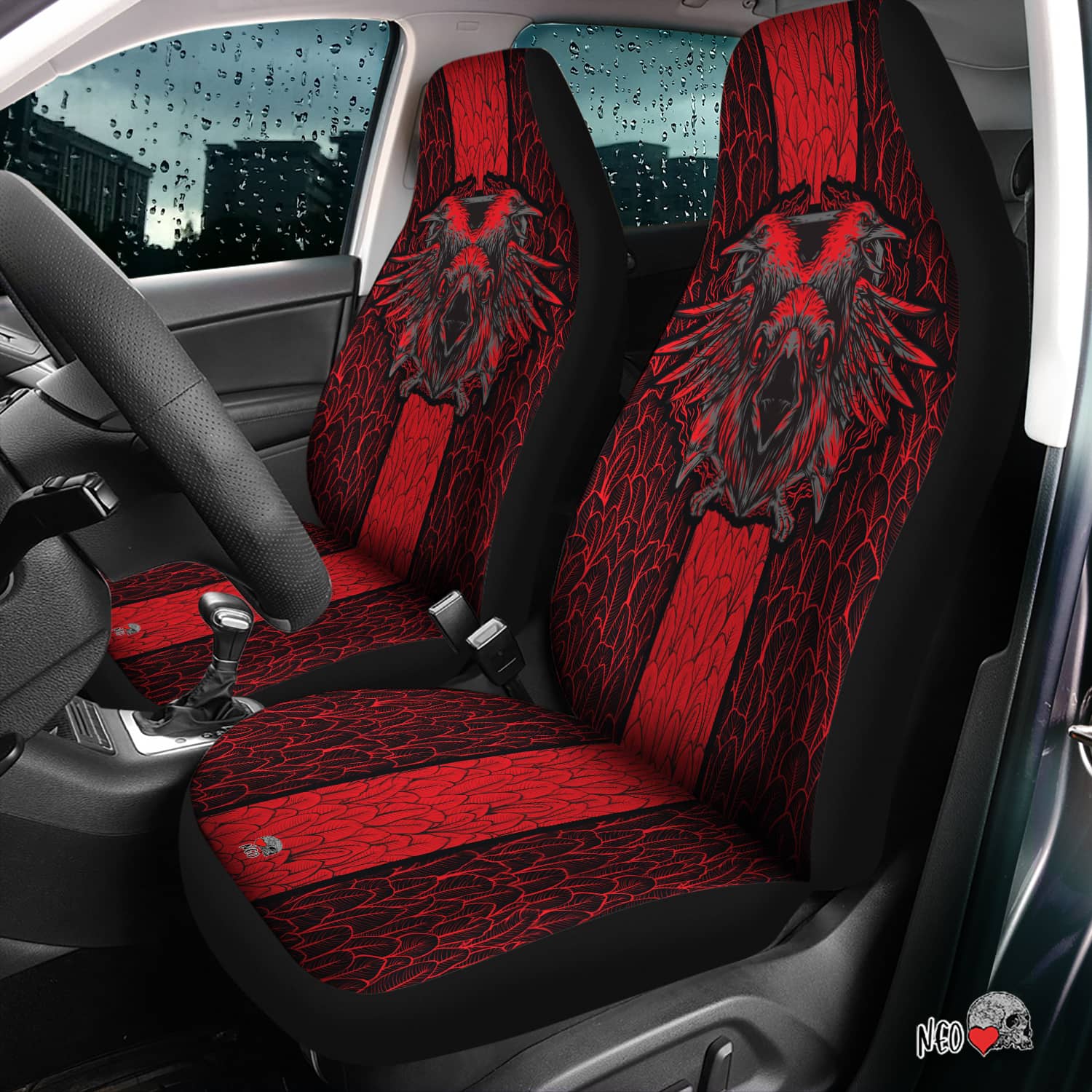 Crow Trio Car Seat Covers – NeoSkull