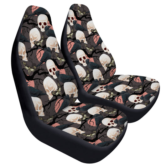 Skulls and Ravens Car Seat Covers