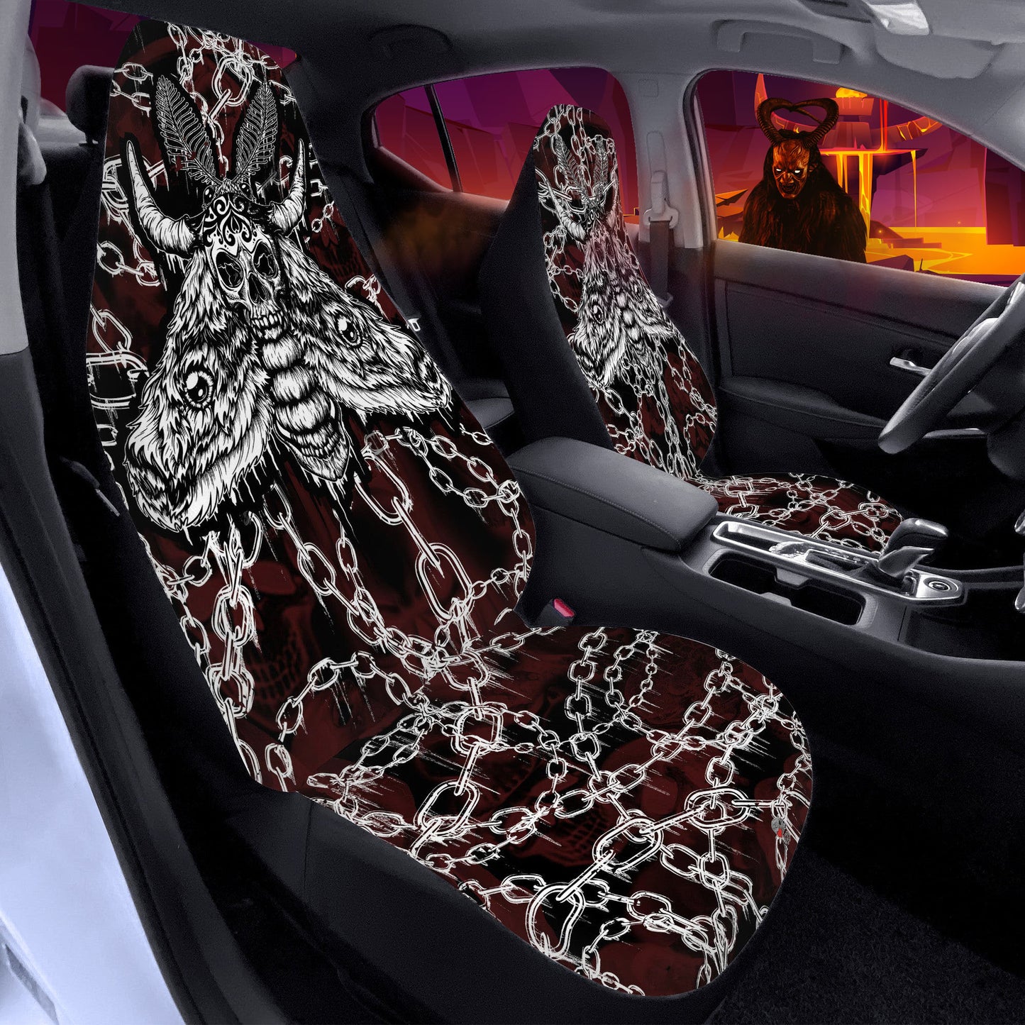 Death Moth Car Seat Covers