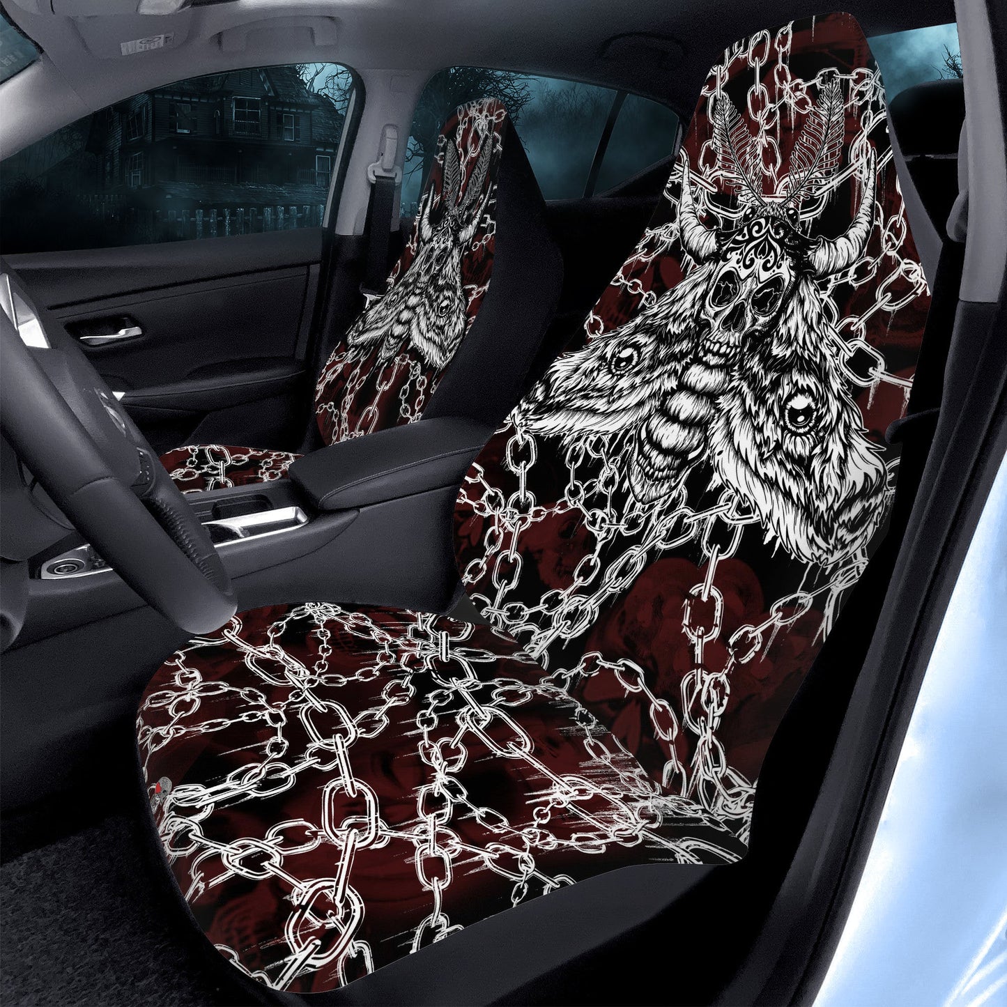 Death Moth Car Seat Covers