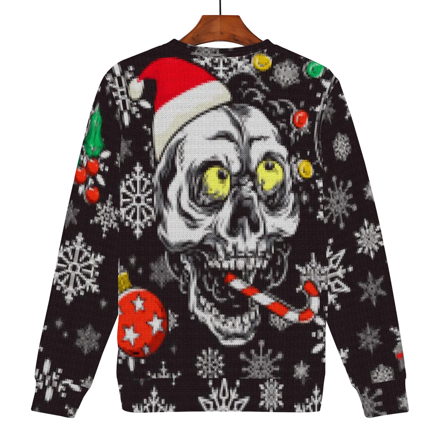 Merry Skulls Ugly Christmas Sweater style Sweatshirt