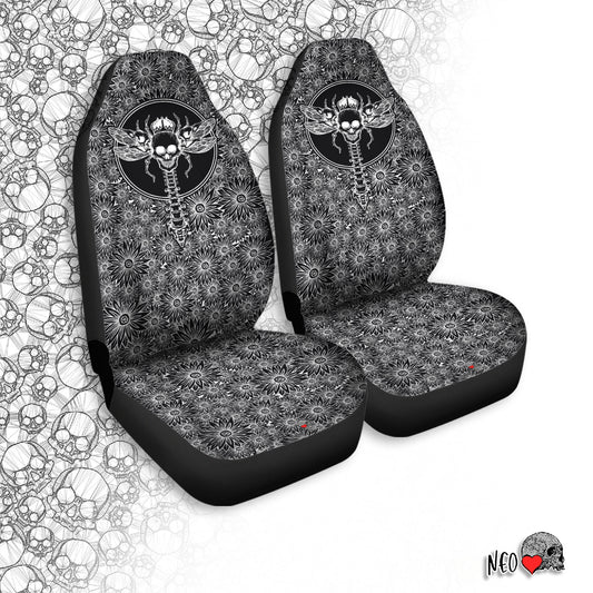 Floral Dragonfly Car Seat Covers