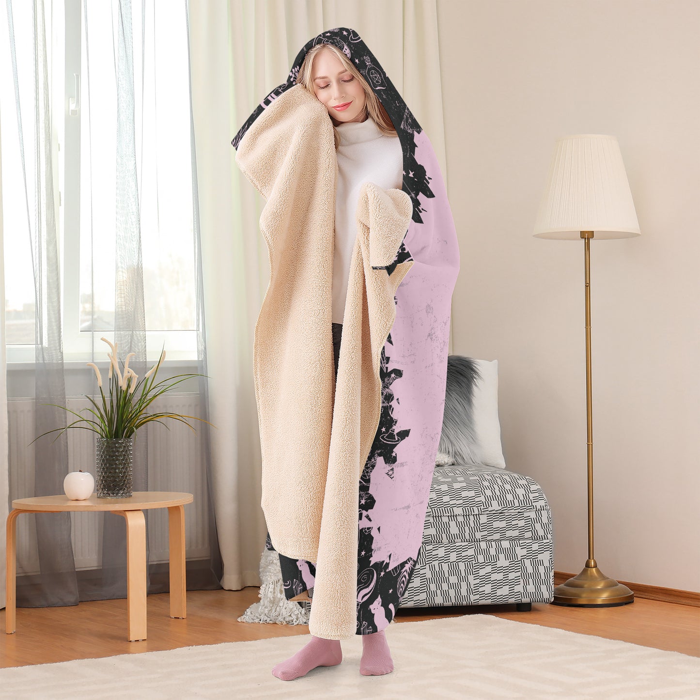 Purr Evil Hooded Blanket