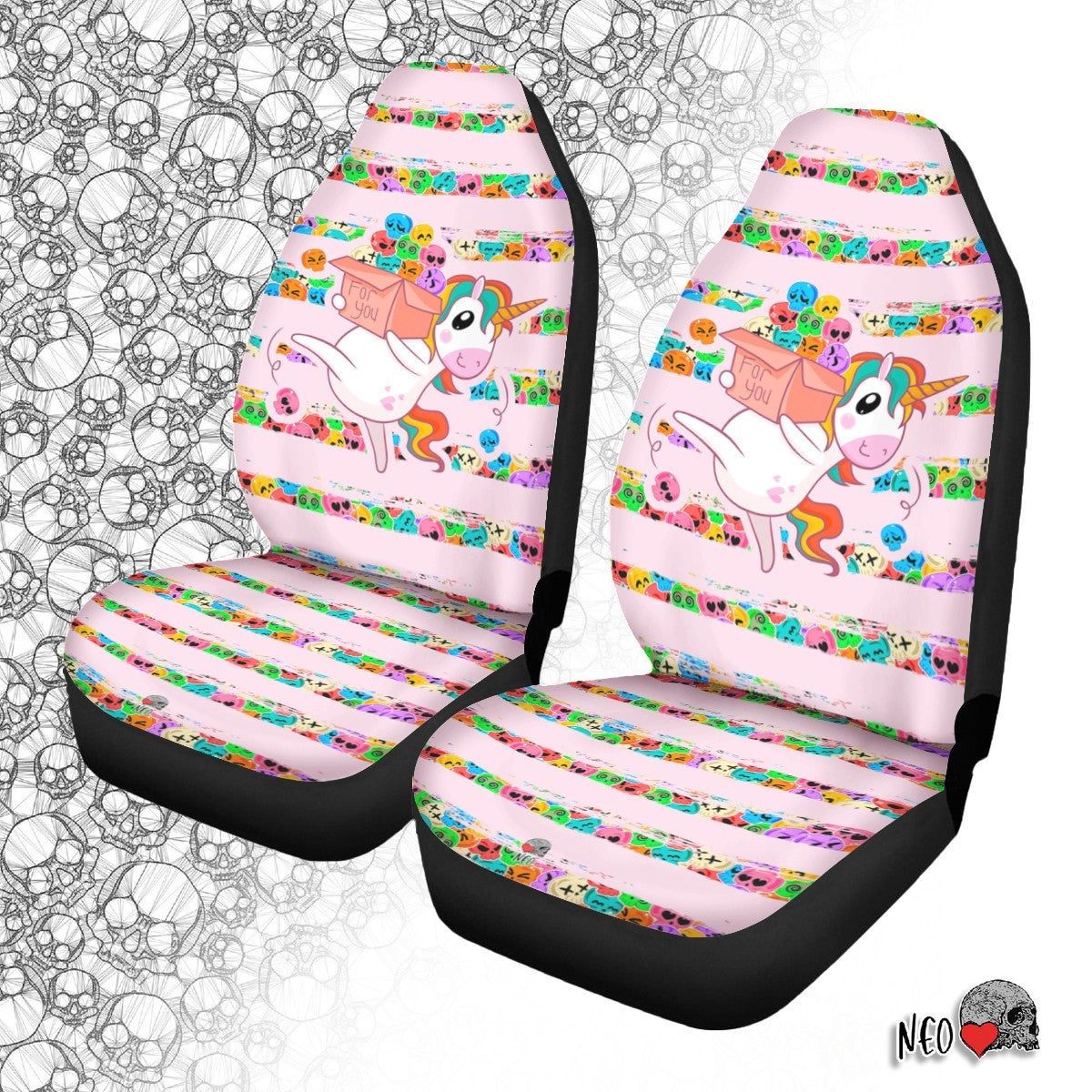 Unicorn New Version Car Seat Covers (2 Piece Set)