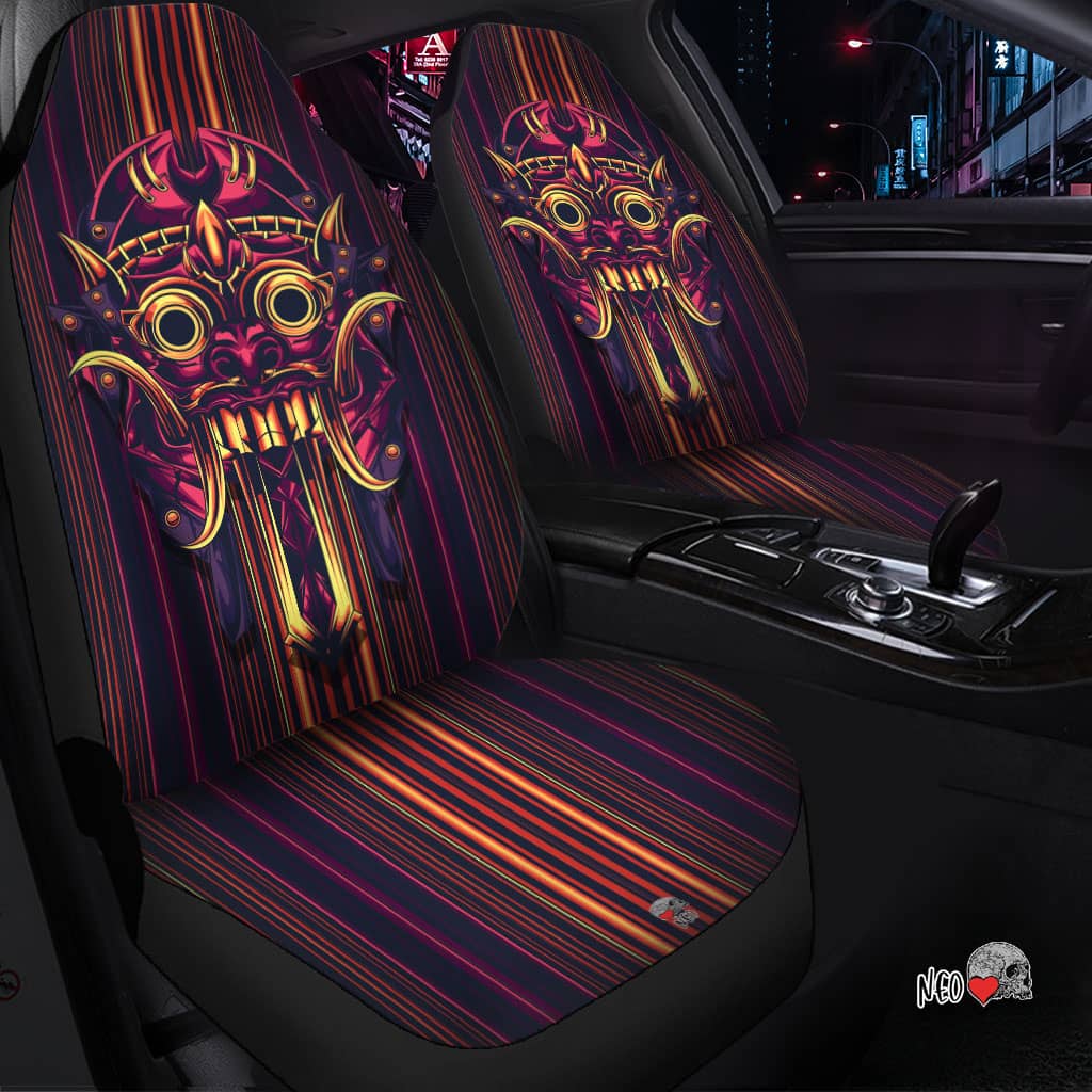 Mecha Mascot Car Seat Covers - NeoSkull