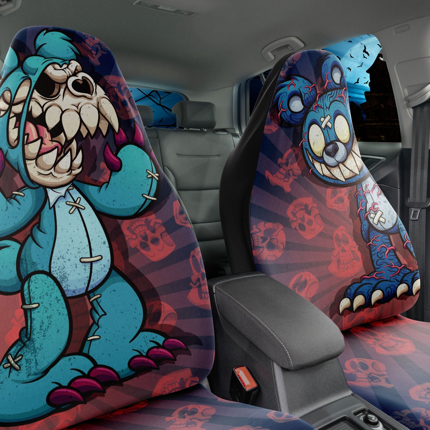 Spooky Teddy Bears Car Seat Covers