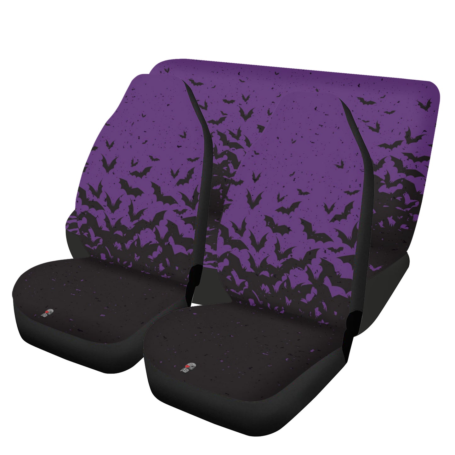 Purple Bat Swarm Full Car Seat Cover Set
