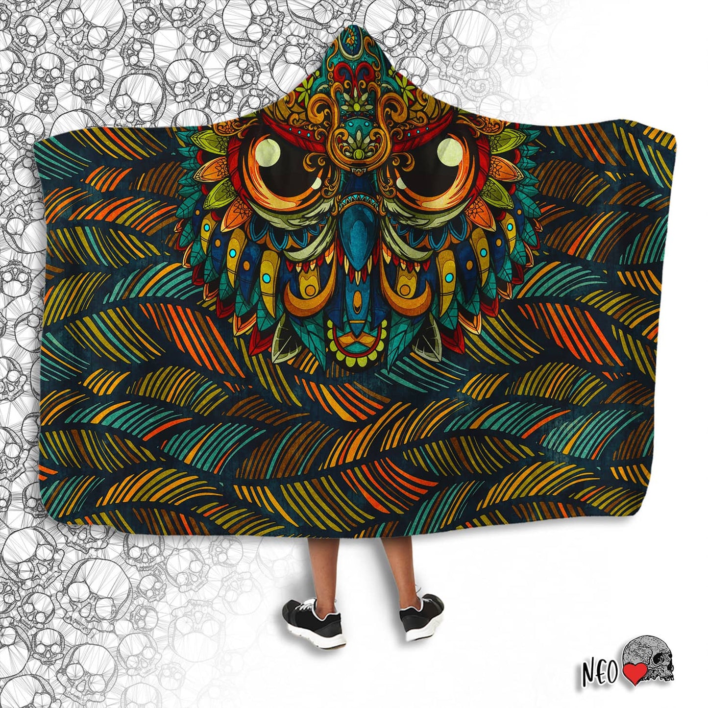 All-seeing Owl Hooded Blanket - NeoSkull