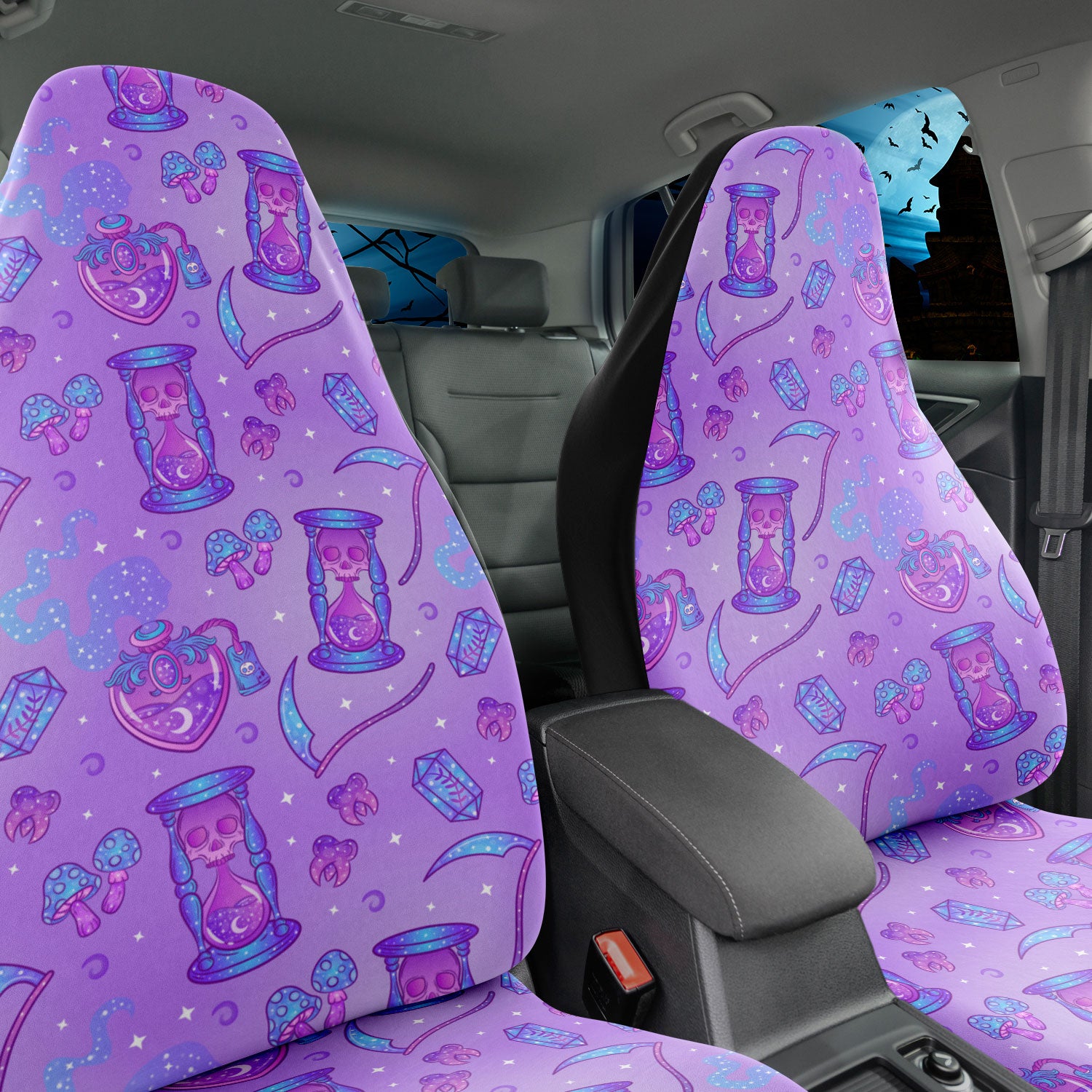 pastel goth car seat cover - car accessories