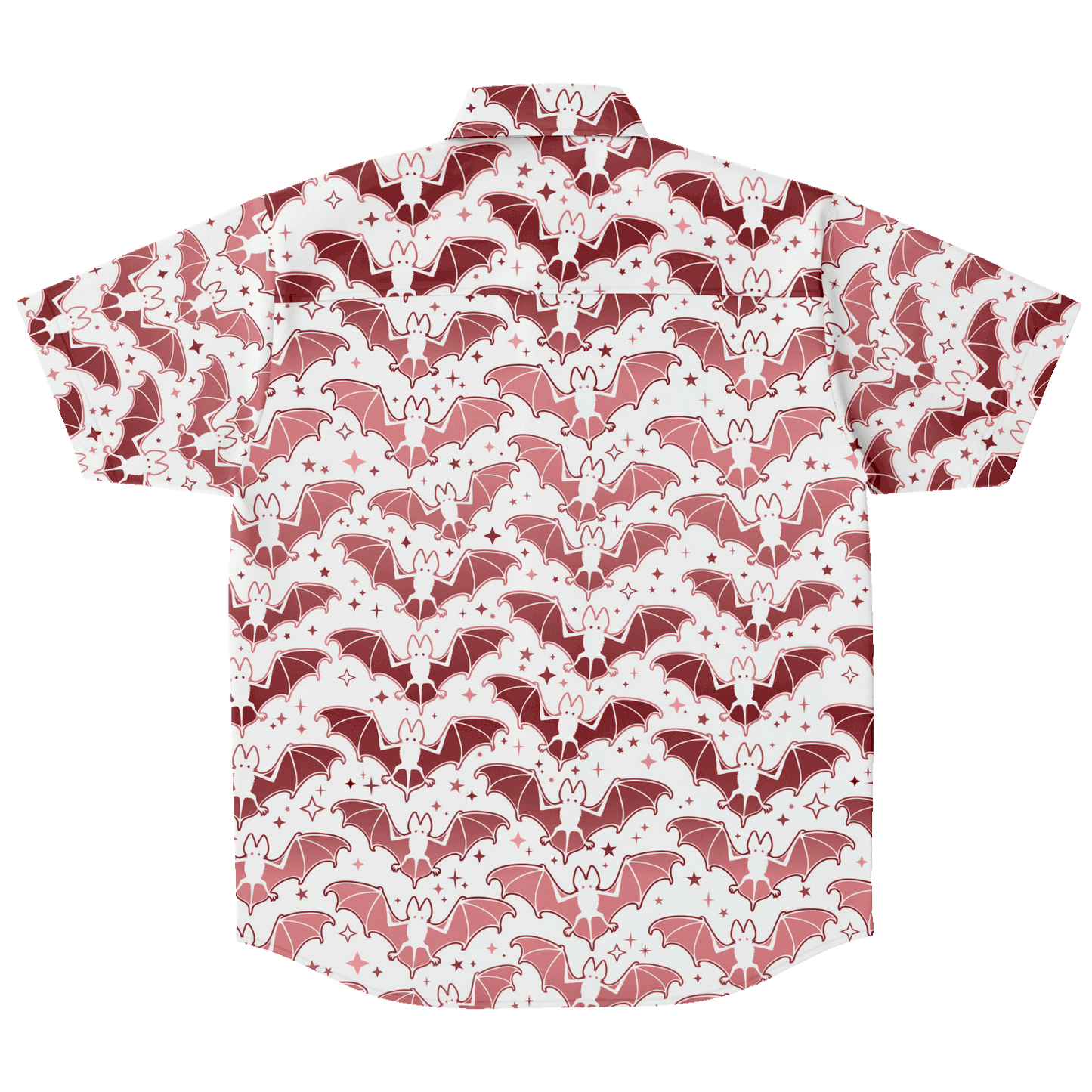 Pink Bats short sleeve button-up shirt