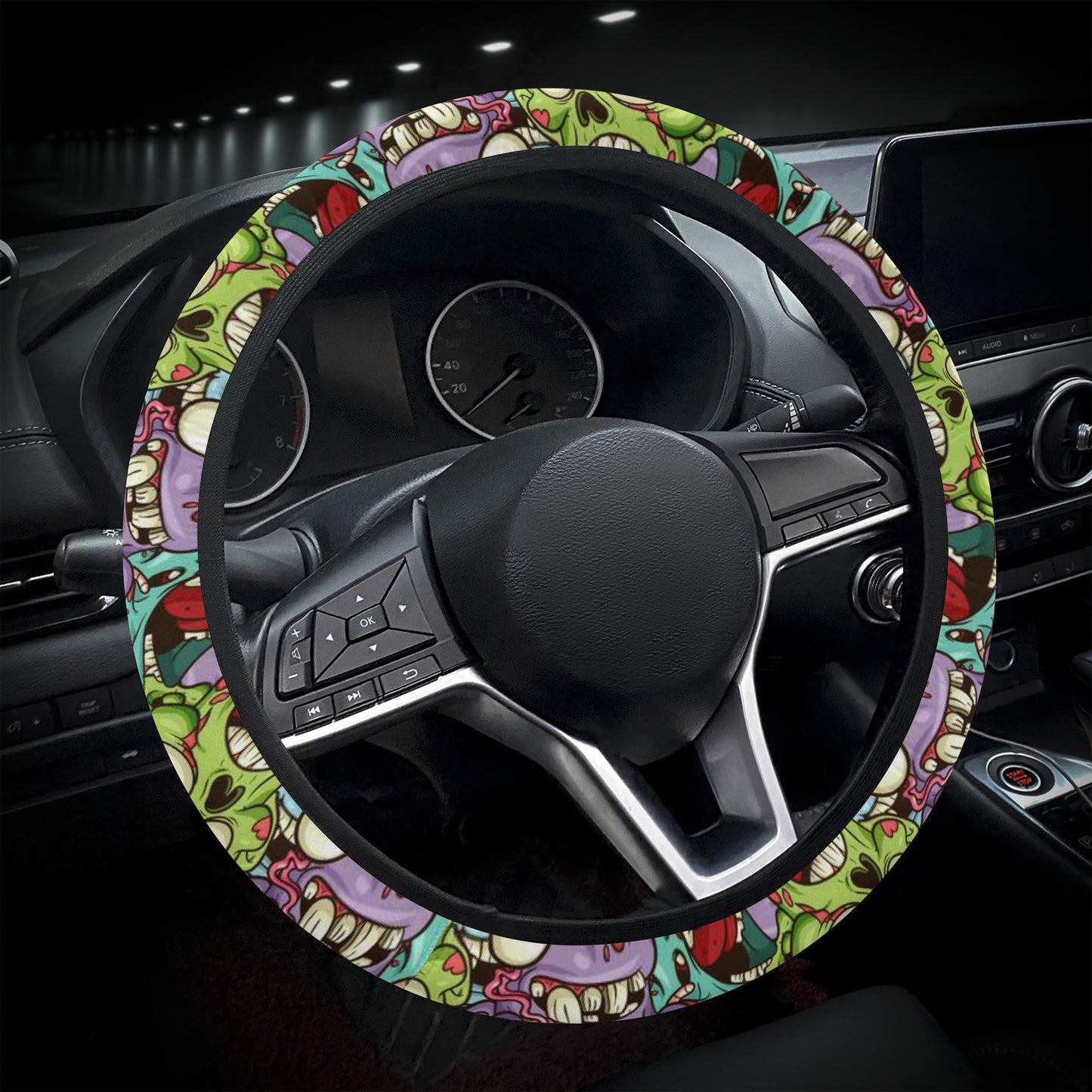 Zombie Horde Car Steering Wheel Covers