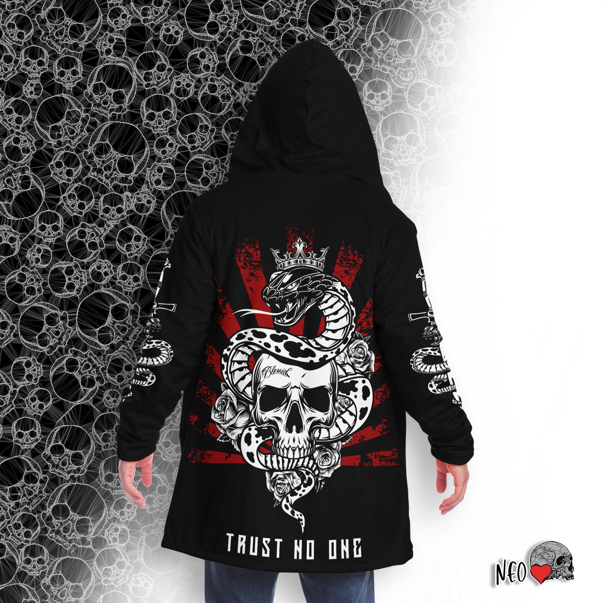 Trust No One Hooded Cloak - NeoSkull