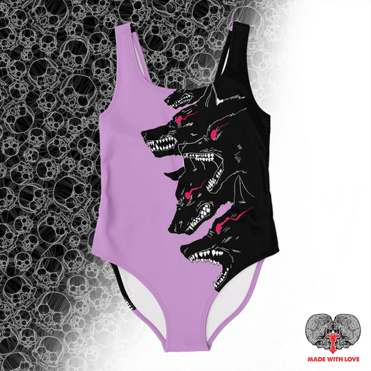 Wolf Pack Pastel Goth Swimsuit - NeoSkull