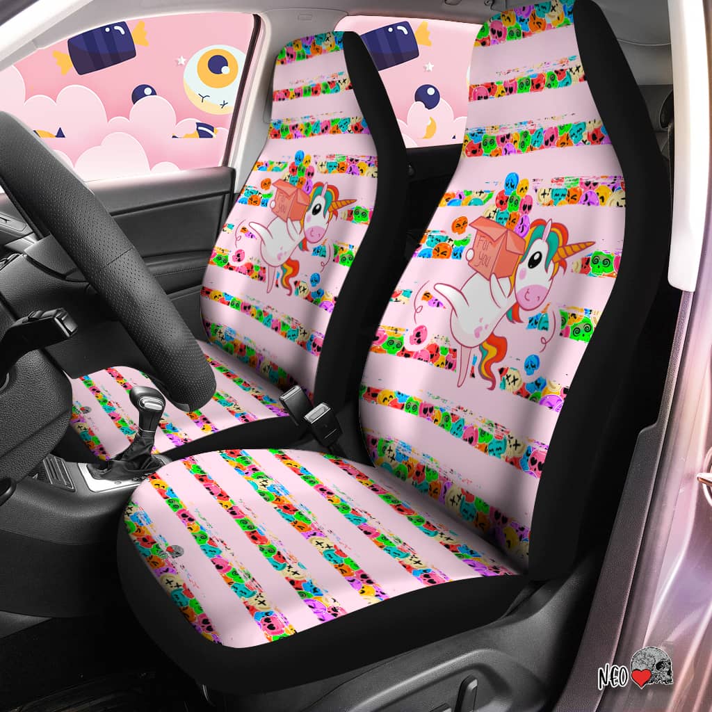 pink unicorn edgy girl car - neoskull