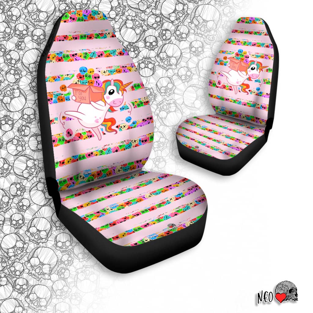pastel goth car seat covers - neoskull