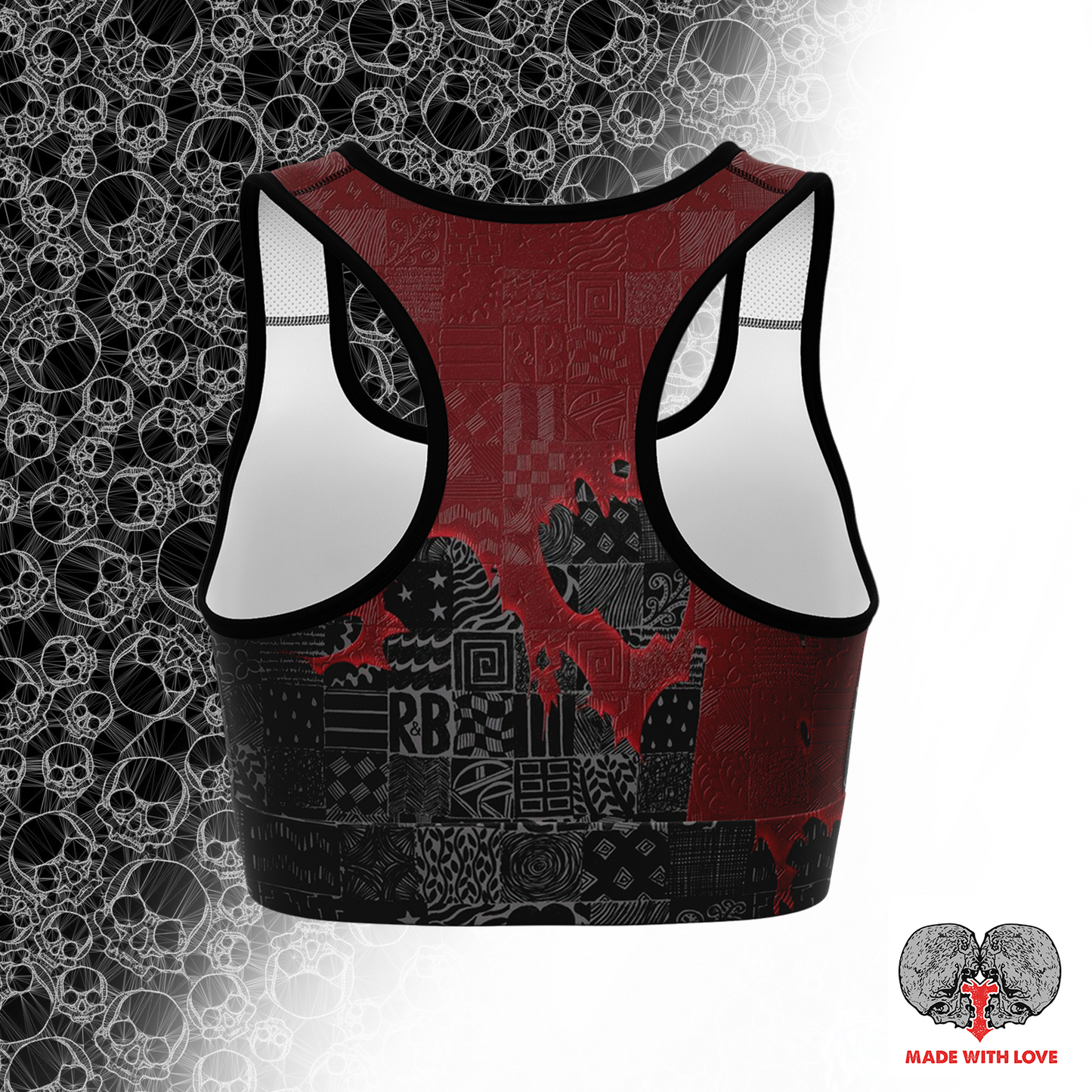 Goth Ruby Sports Bra - NeoSkull