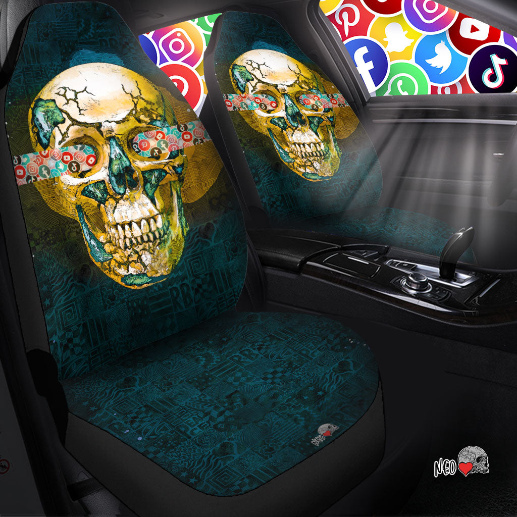 media lust skull goth car accessories