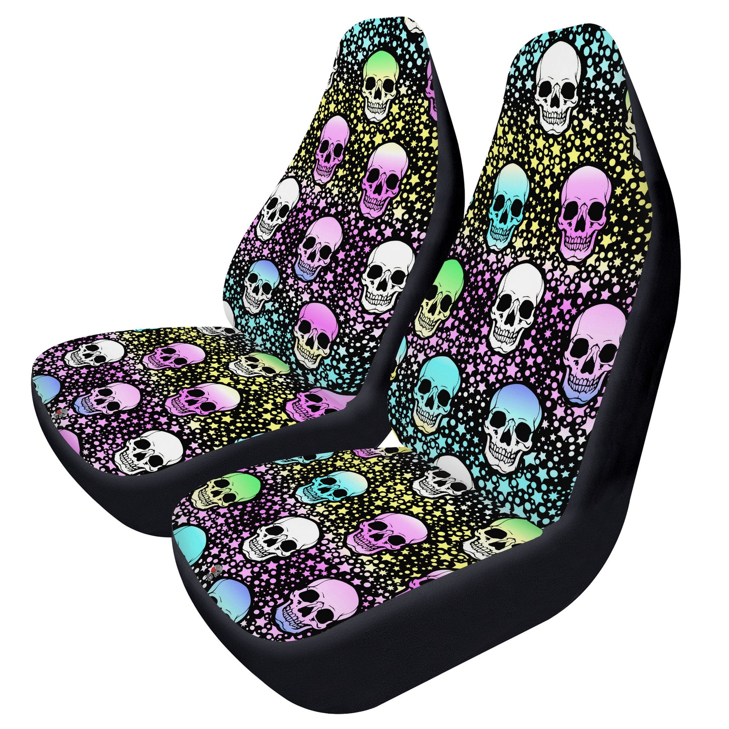 Pale Face Skulls Car Seat Covers