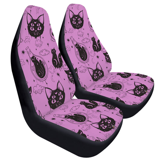Pastel Occult Cat Car Seat Covers