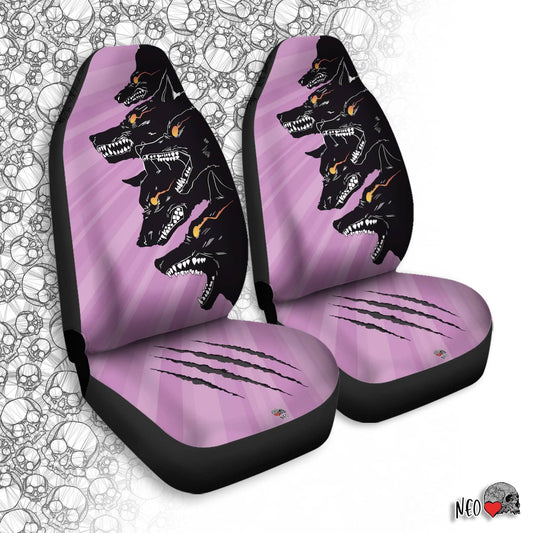 wolf pack pastel goth car seat cover