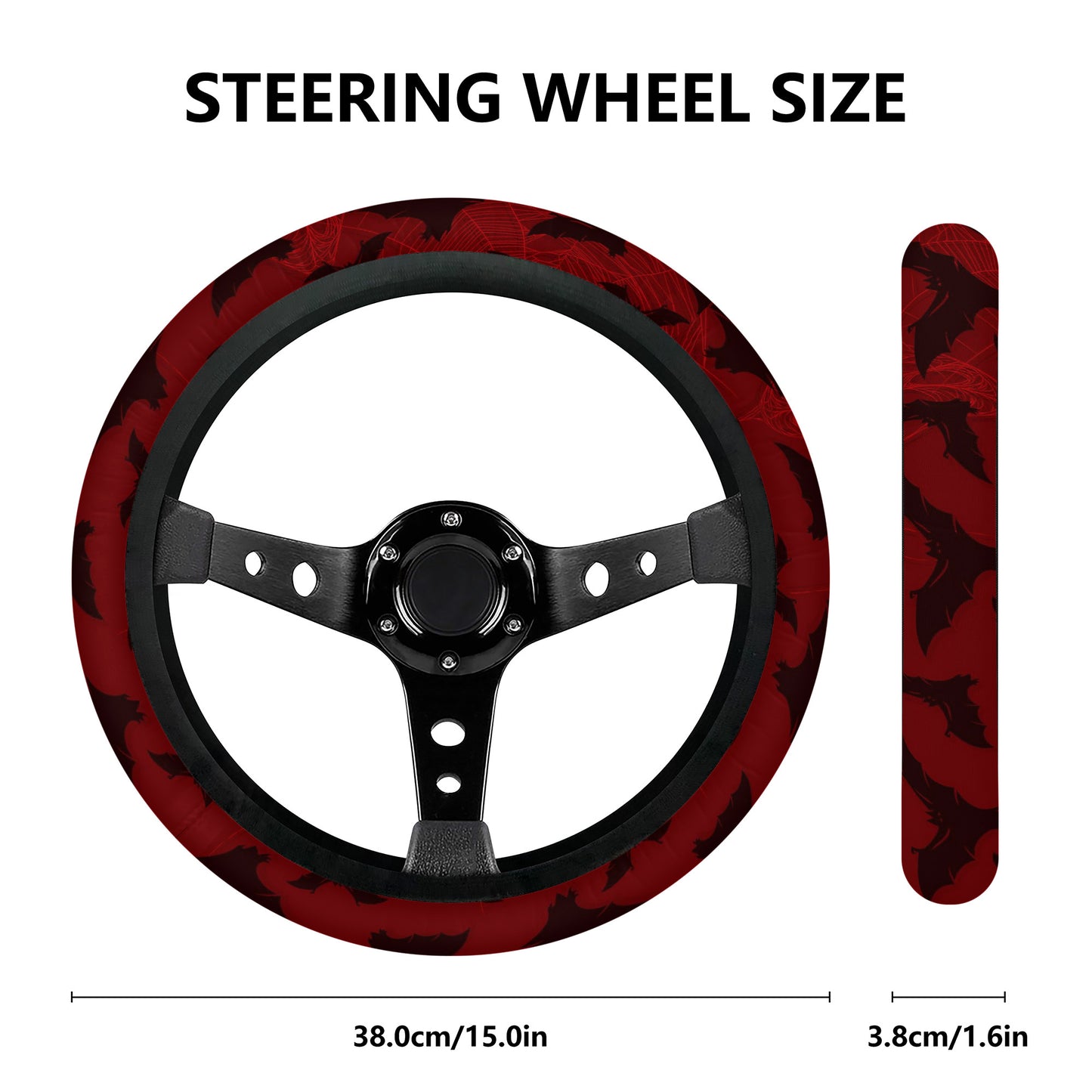 Rubin bats swarm Car Steering Wheel Covers