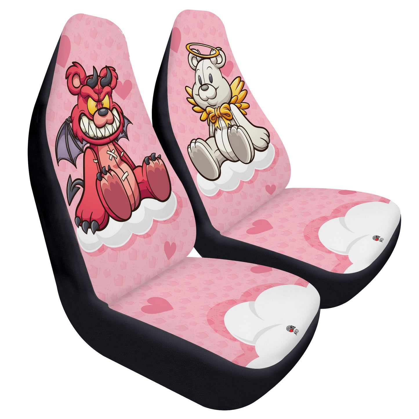 Angel and Devil Teddy Car Seat Covers