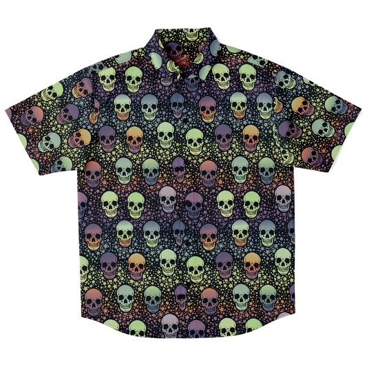 Futuristic Bleak Skull Button up Shirt