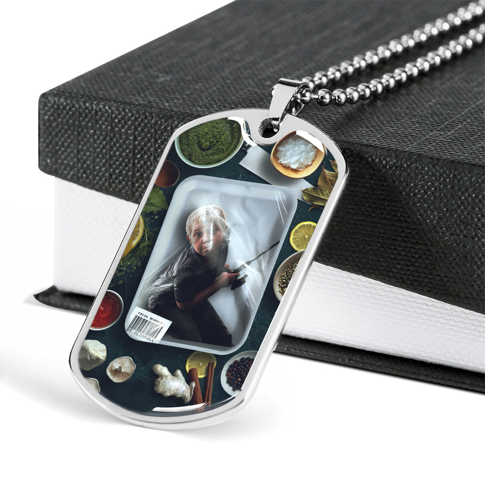 Fresh Memories Personalized Dog Tag Pendant - NeoSkull