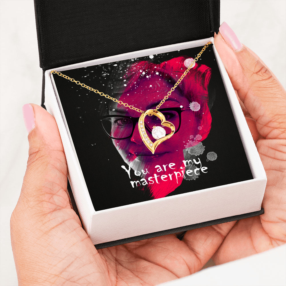 My Masterpiece Heart Necklace with Personalized Gift Card - NeoSkull