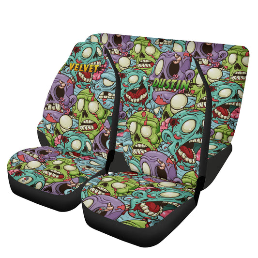 Custom Zombie crowd Car Seat Cover Set