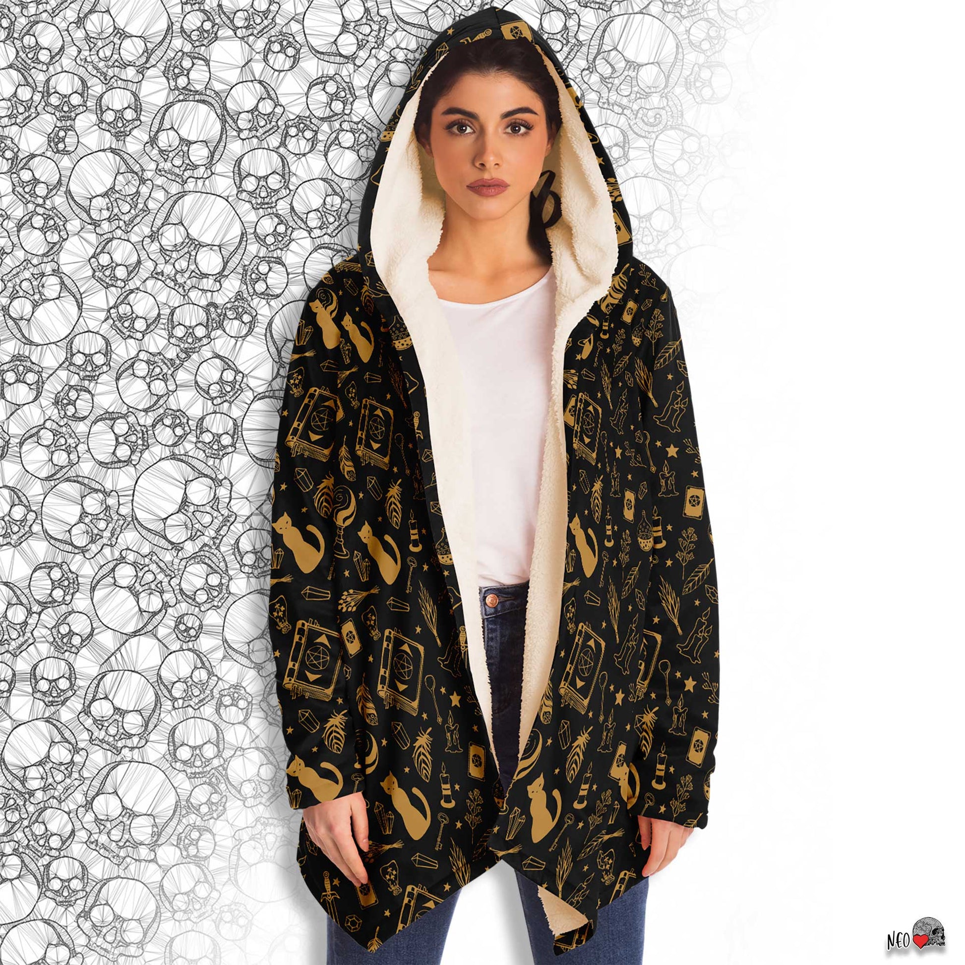 wiccan hooded cloak - neoskull