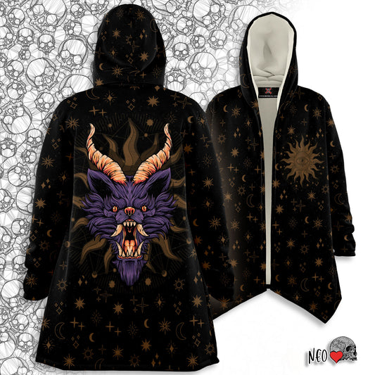 devil wolf hooded cloak - neoskull