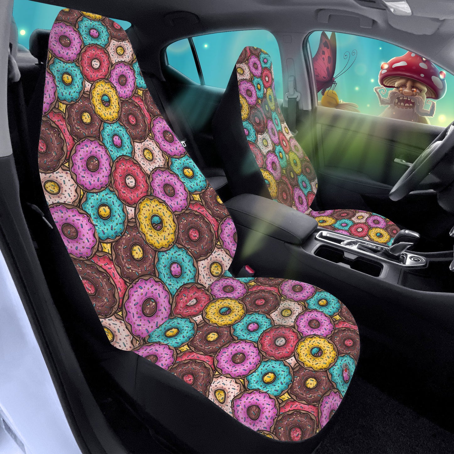 pop culture art car seat covers