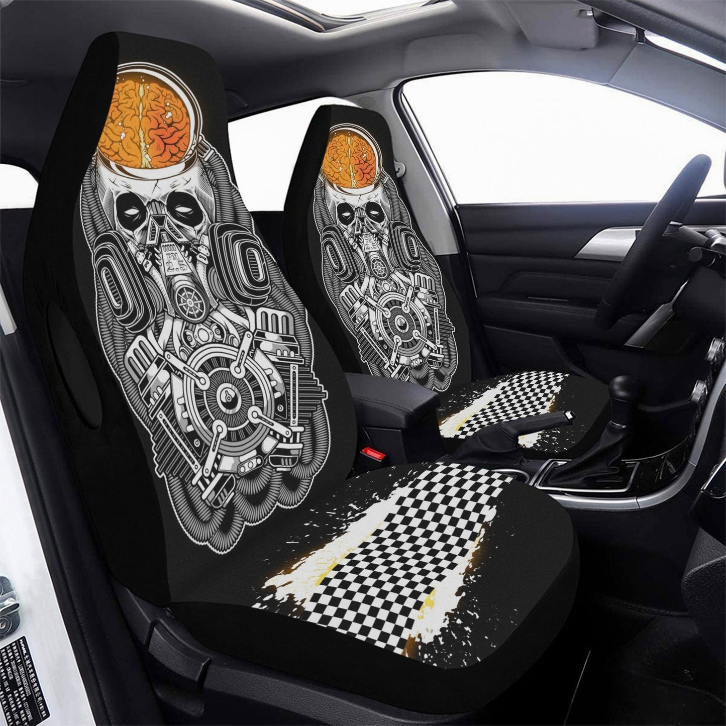 Cyberpunk Car Seat Cover Airbag Compatible