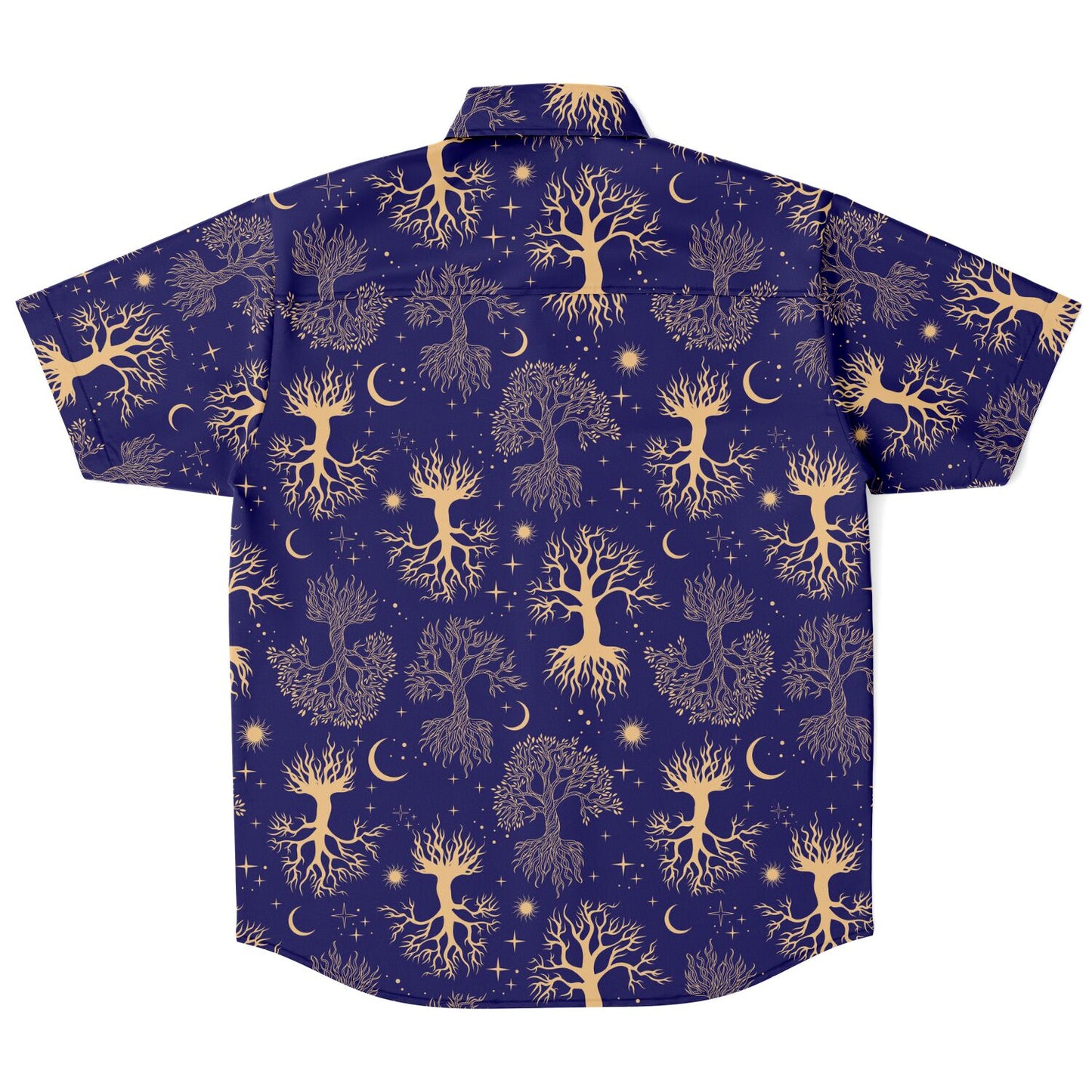 Tree of Life short sleeve button-up shirt