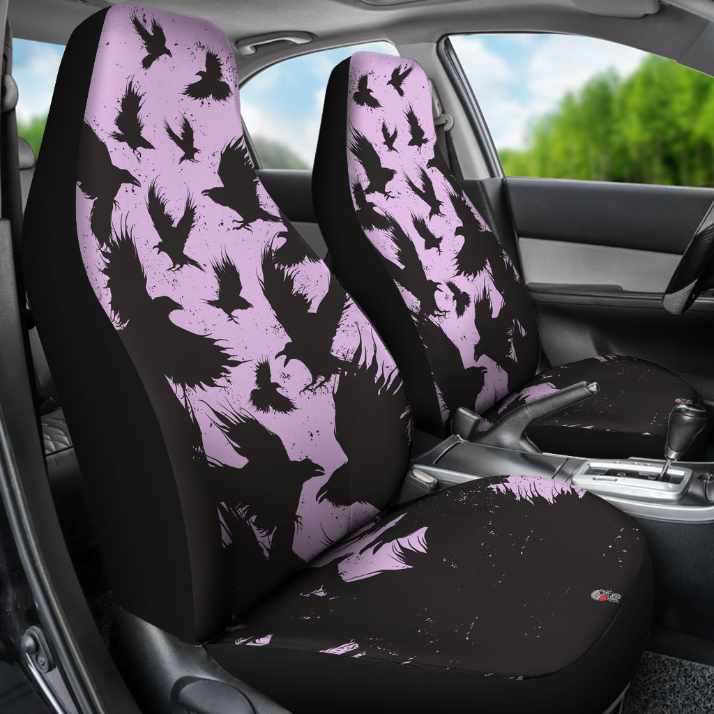 Dancing Ravens Car Seat Covers - NeoSkull
