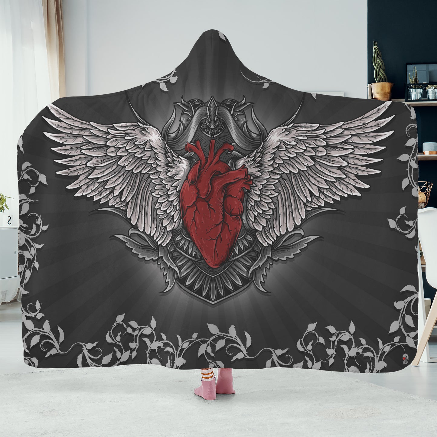 Hardened Heart Hooded Blanket