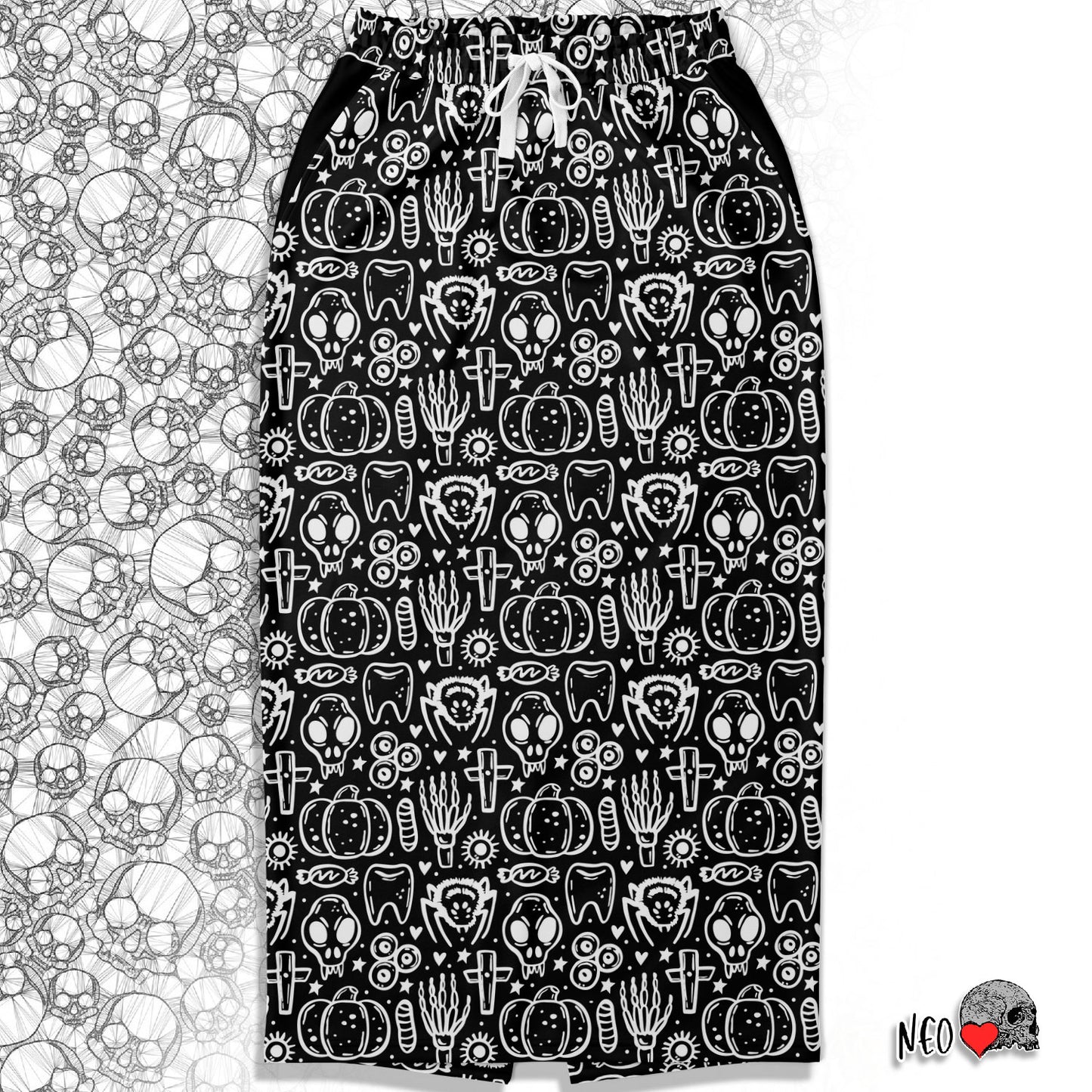 gothic skirt- neoskull