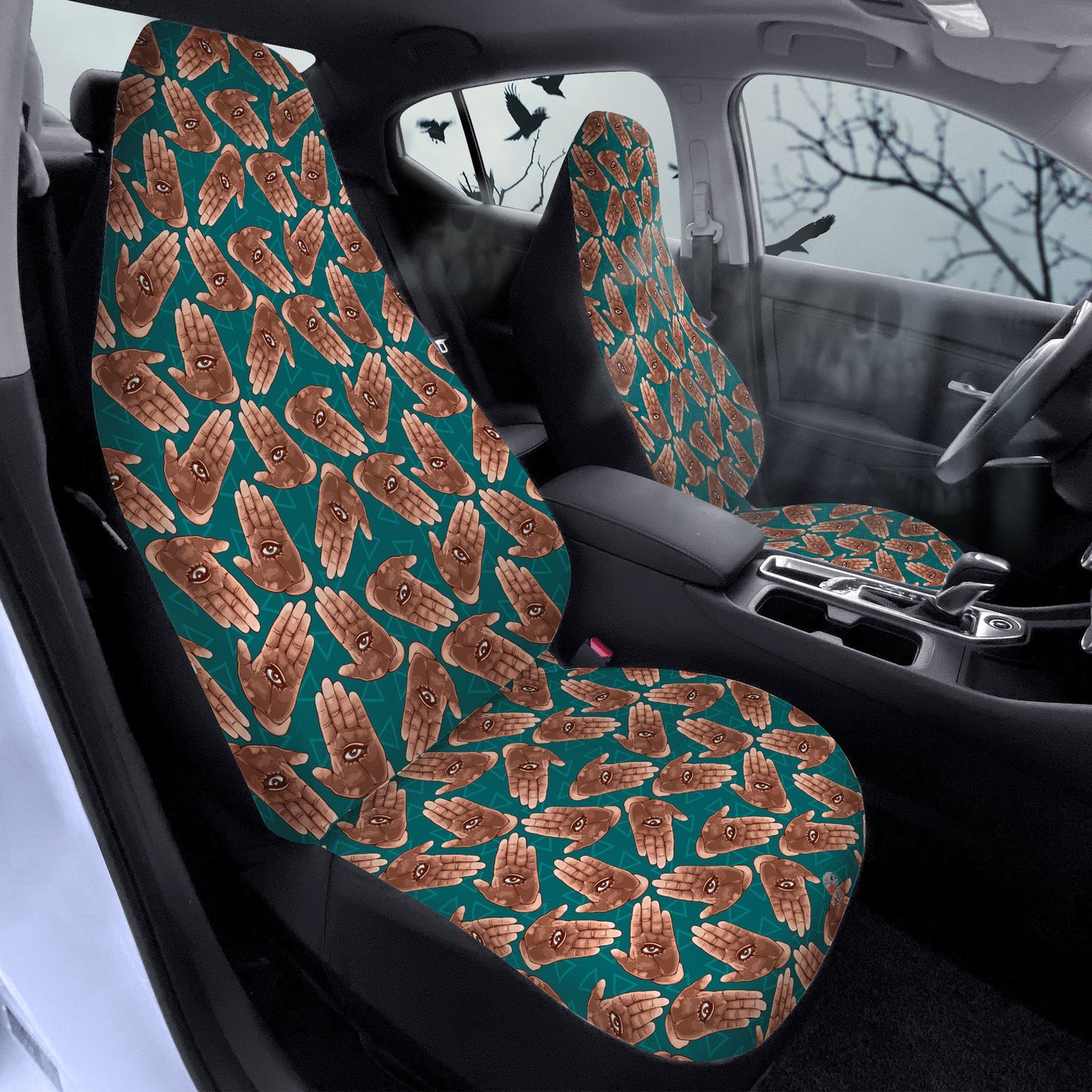 All-seeing palm Car Seat Covers