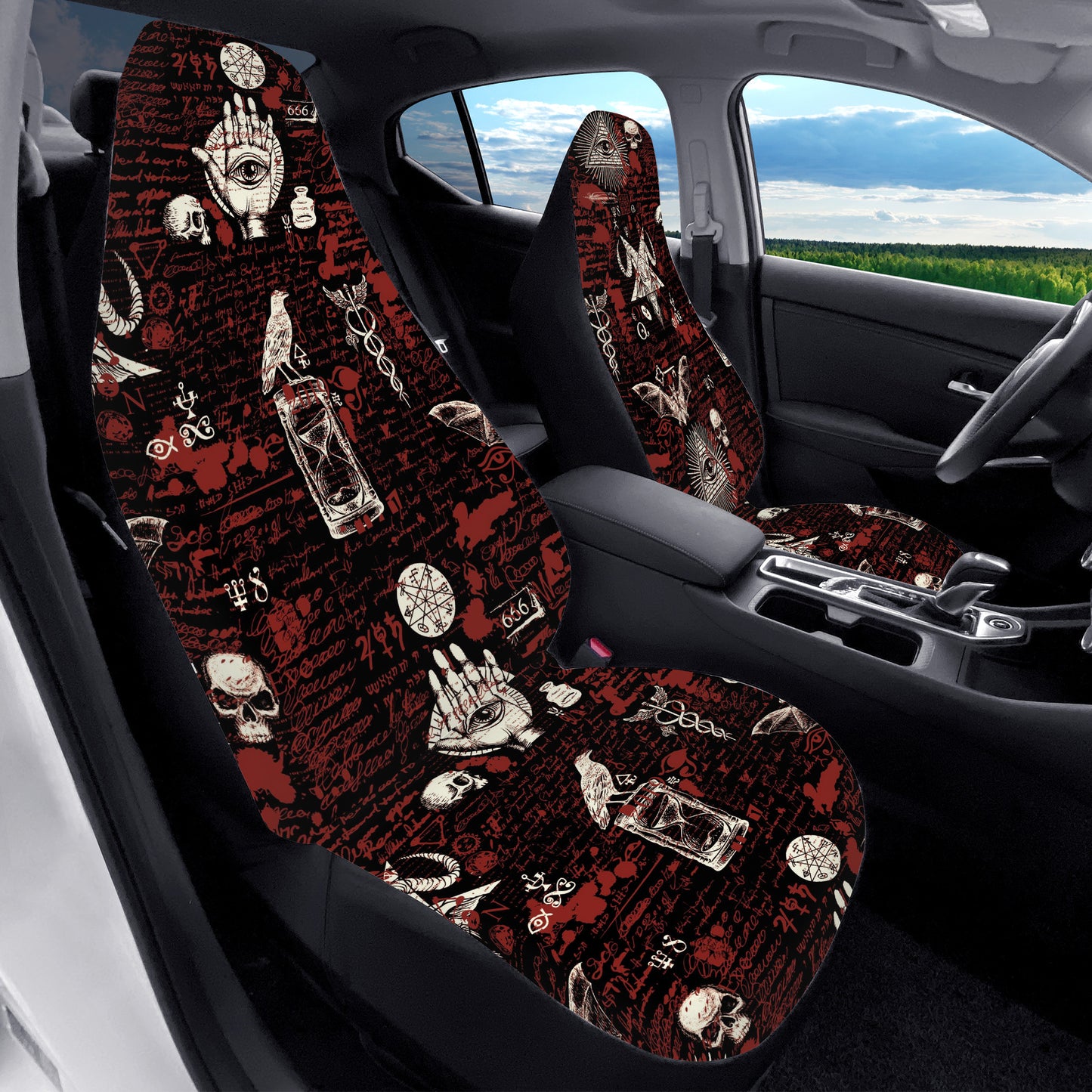 Occult Pattern Car Seat Covers