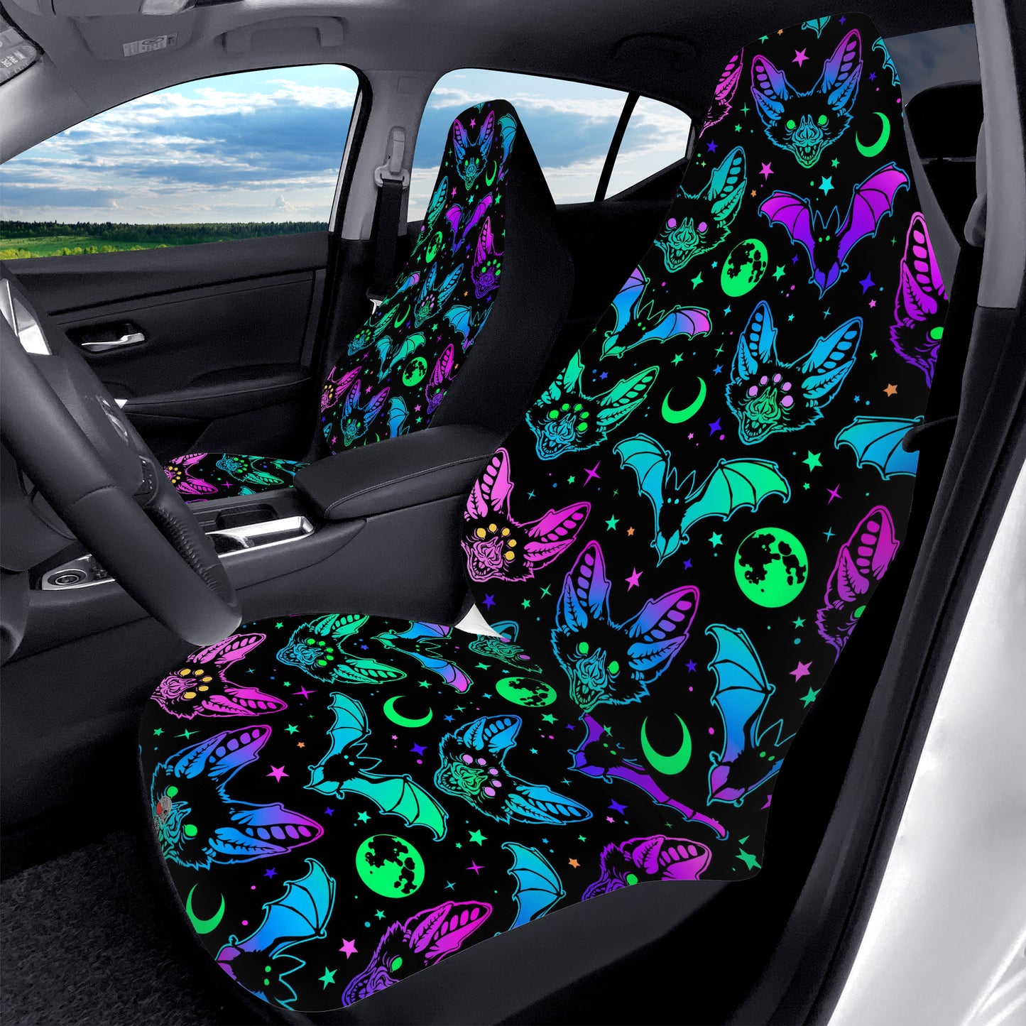 Creepy Bats Car Seat Covers