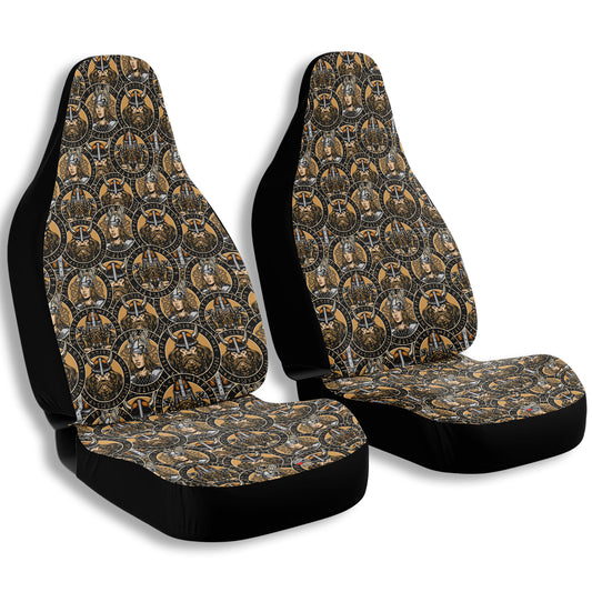 Vintage Viking and Valkyrie car seat covers