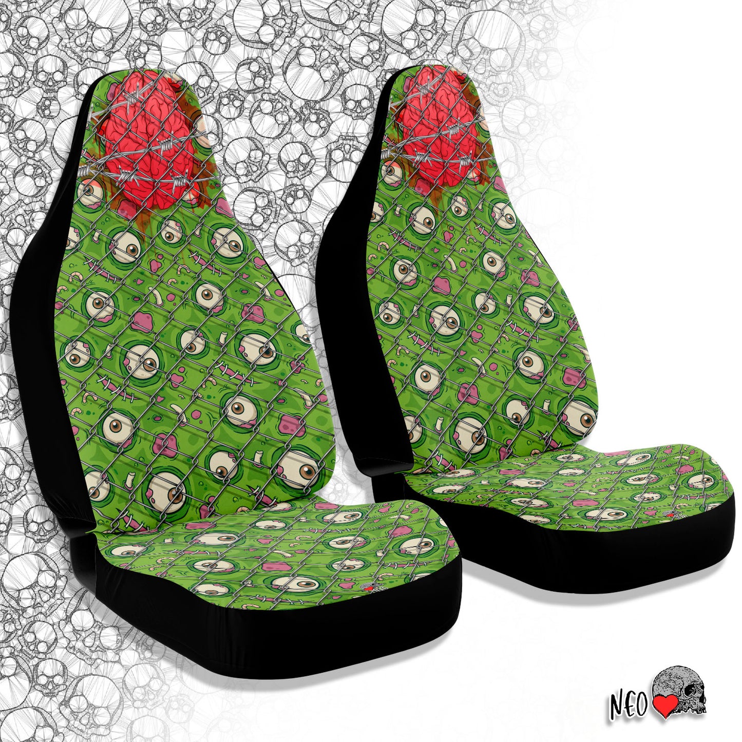 zombie monster car seat covers