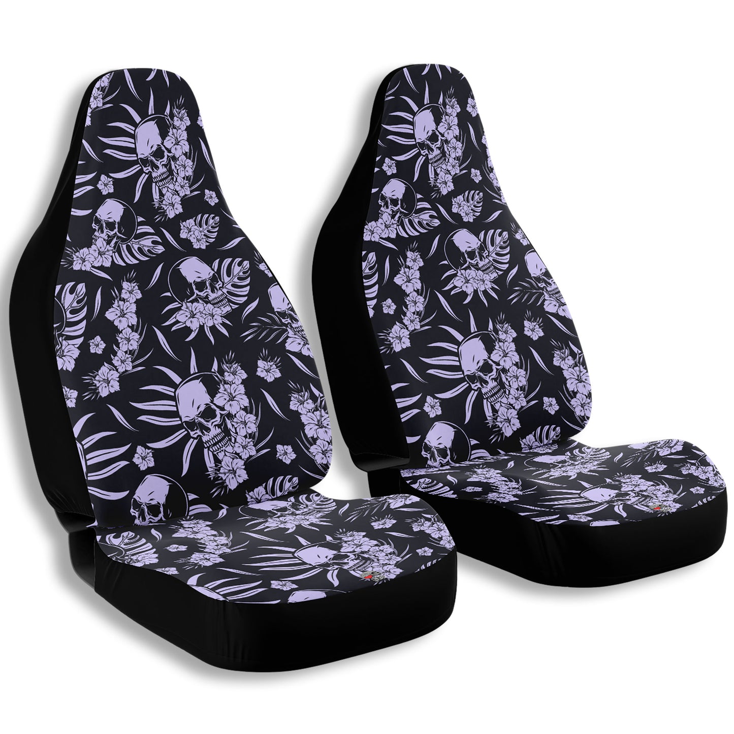 Exotic flowers and skull Car Seat Covers